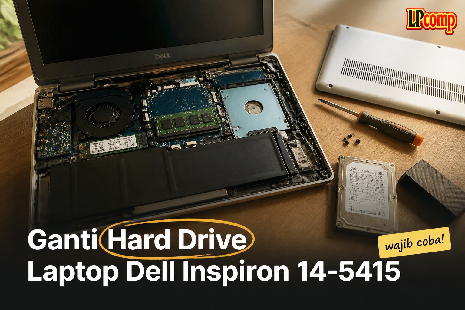 Ganti Hard Drive Laptop Dell Inspiron 14-5415
