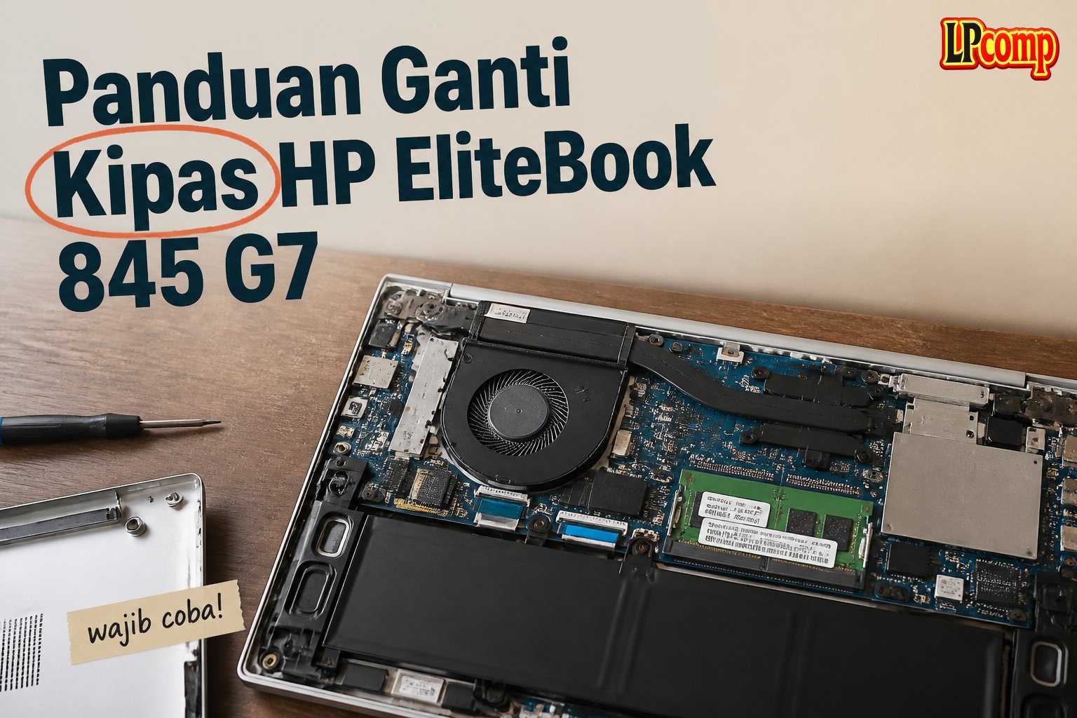 Panduan Ganti Kipas HP EliteBook 845 G7