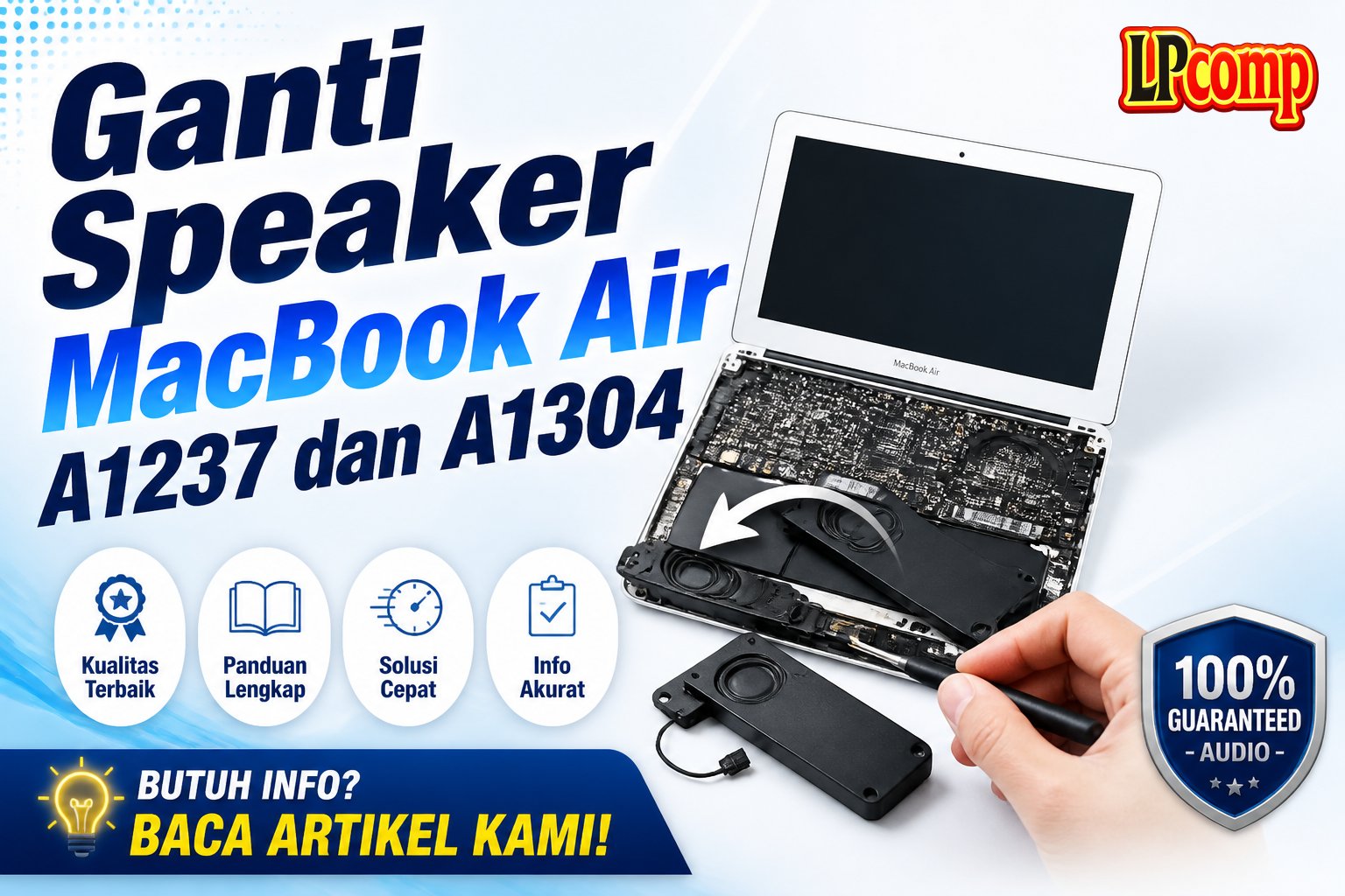 Ganti Speaker MacBook Air A1237 dan A1304