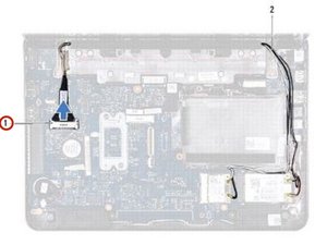 Langkah 3 — Lepaskan Kabel Layar dari Papan Sistem