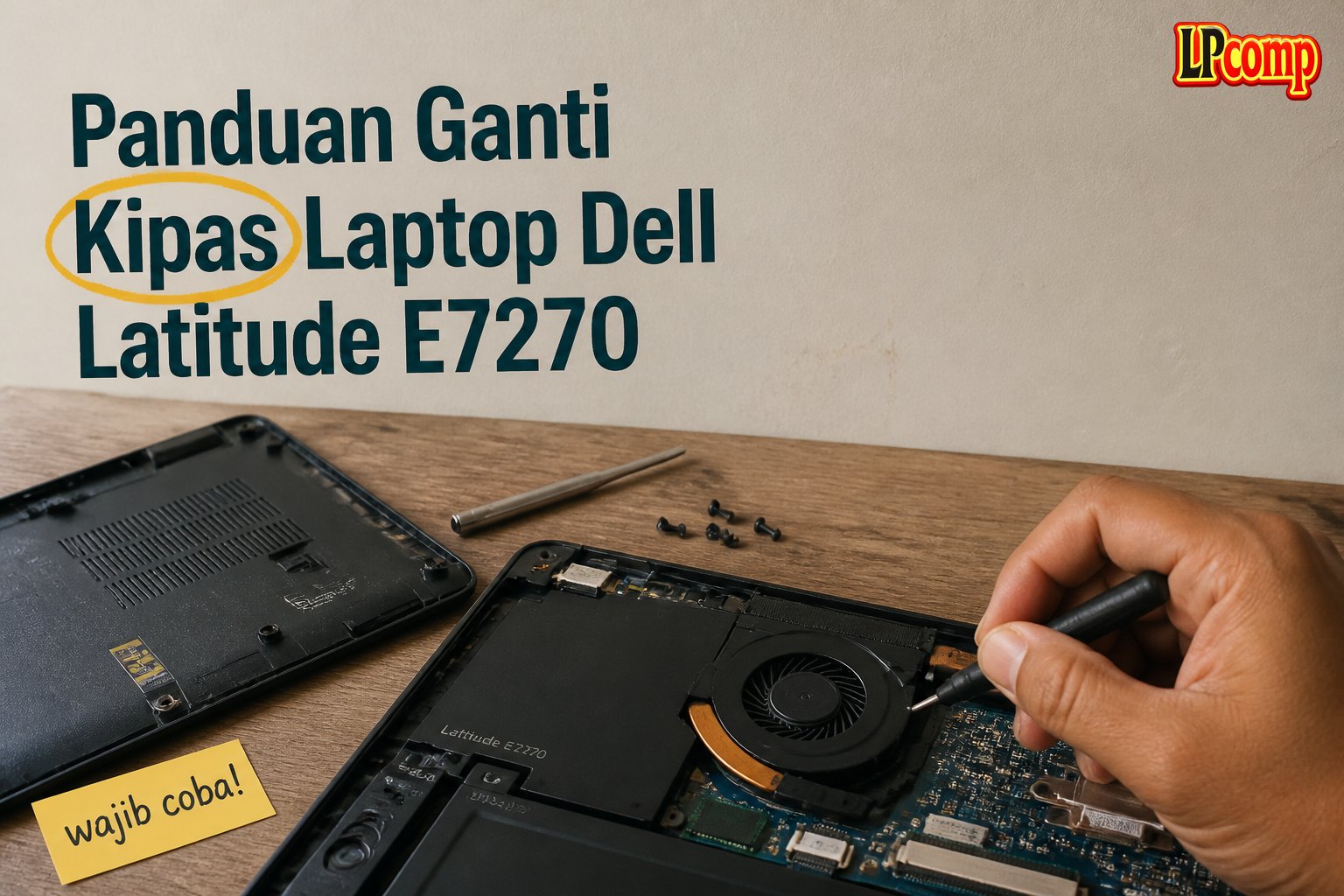 Panduan Ganti Kipas Laptop Dell Latitude E7270