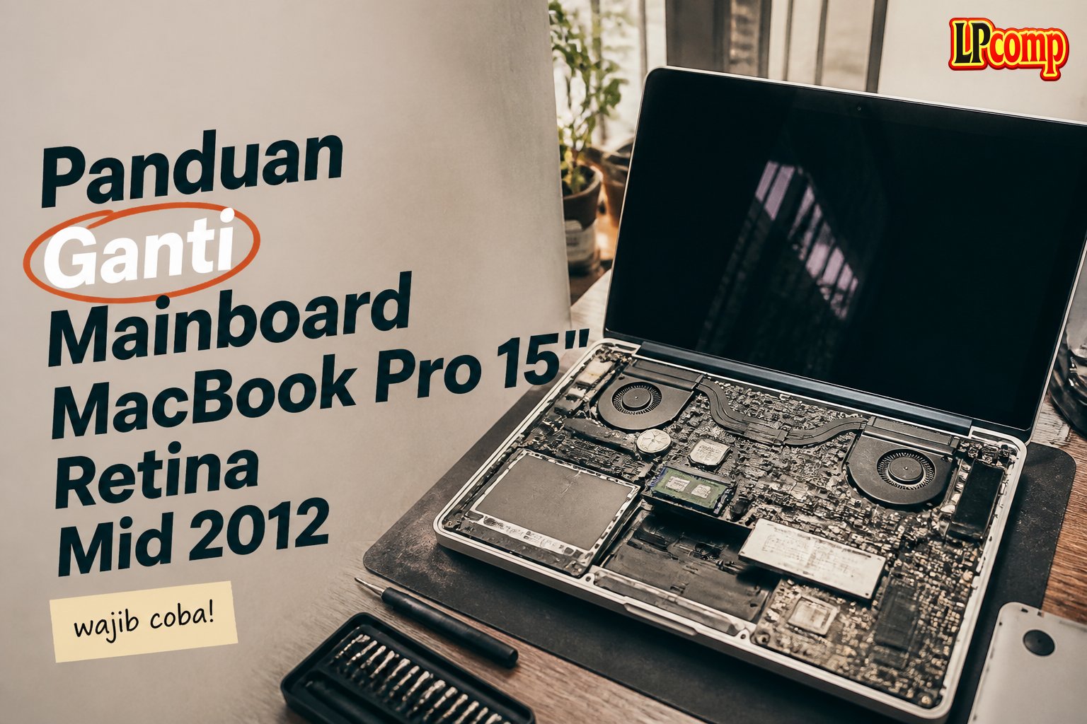 Panduan Ganti Mainboard MacBook Pro 15" Retina Mid 2012