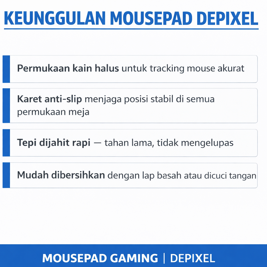 Mouse Pad Gaming Mousepad Anti Slip Desk Mat Polos Hitam Deskmat XL Alas Aesthetic Besar Large - gambar 4