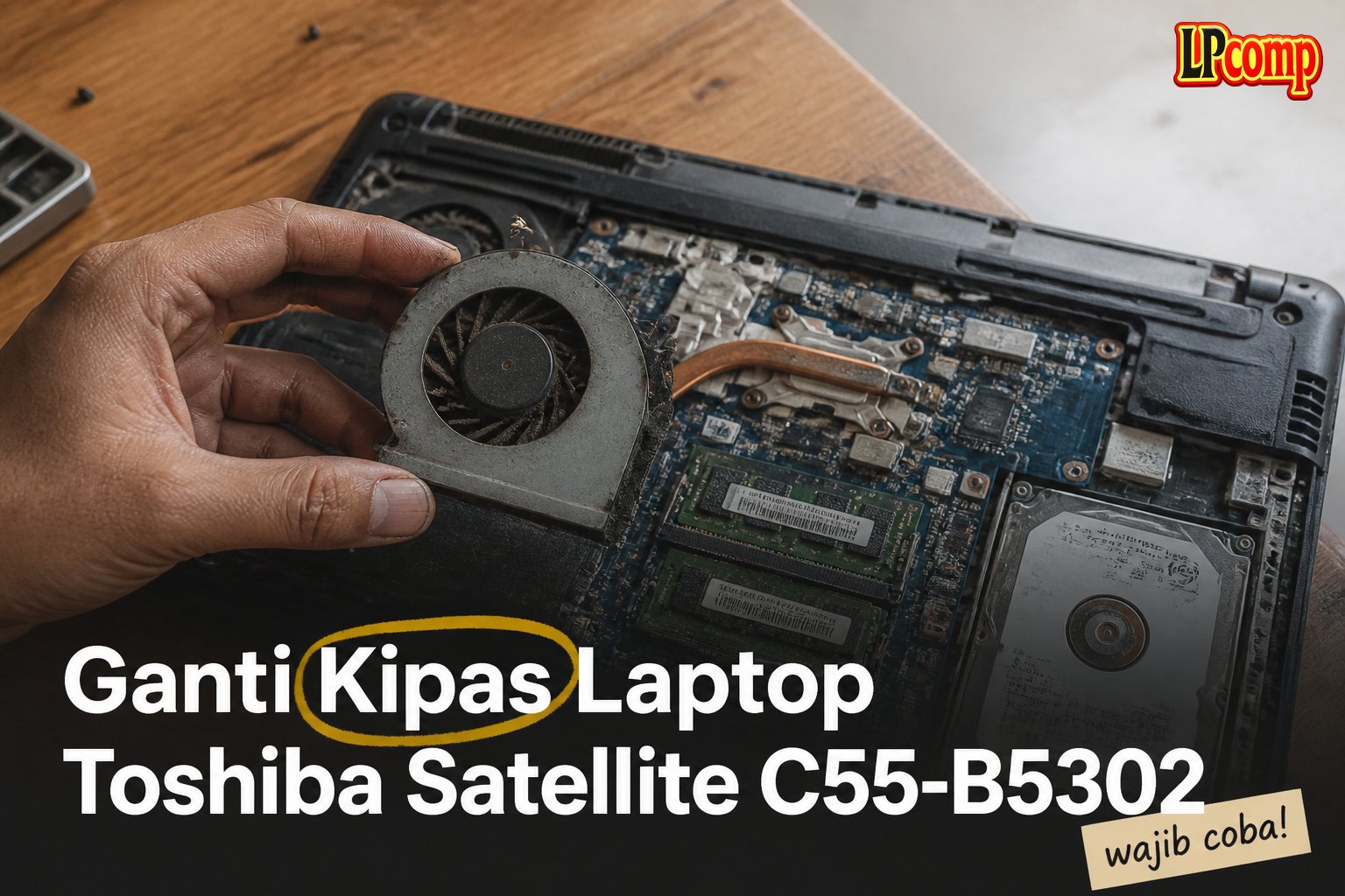 Ganti Kipas Laptop Toshiba Satellite C55-B5302