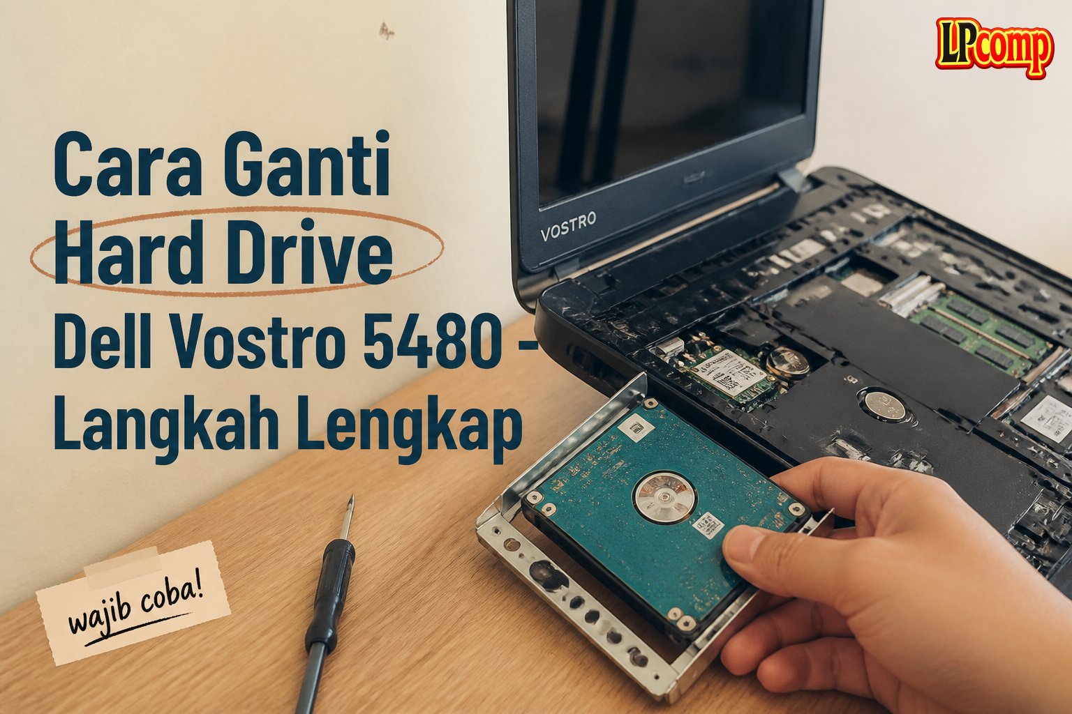 Cara Ganti Hard Drive Dell Vostro 5480 - Langkah Lengkap