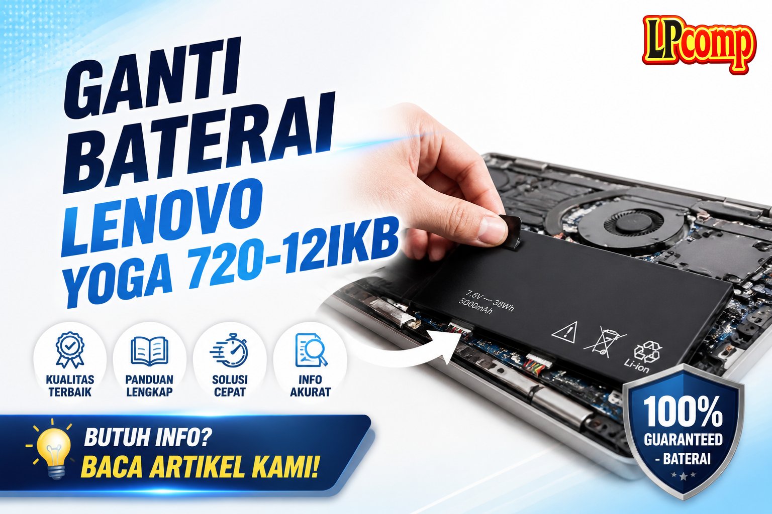 Ganti Baterai Lenovo Yoga 720-12IKB
