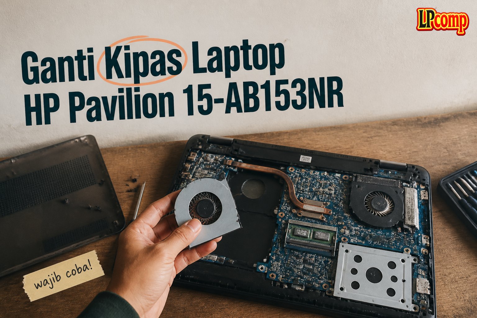 Ganti Kipas Laptop HP Pavilion 15-AB153NR