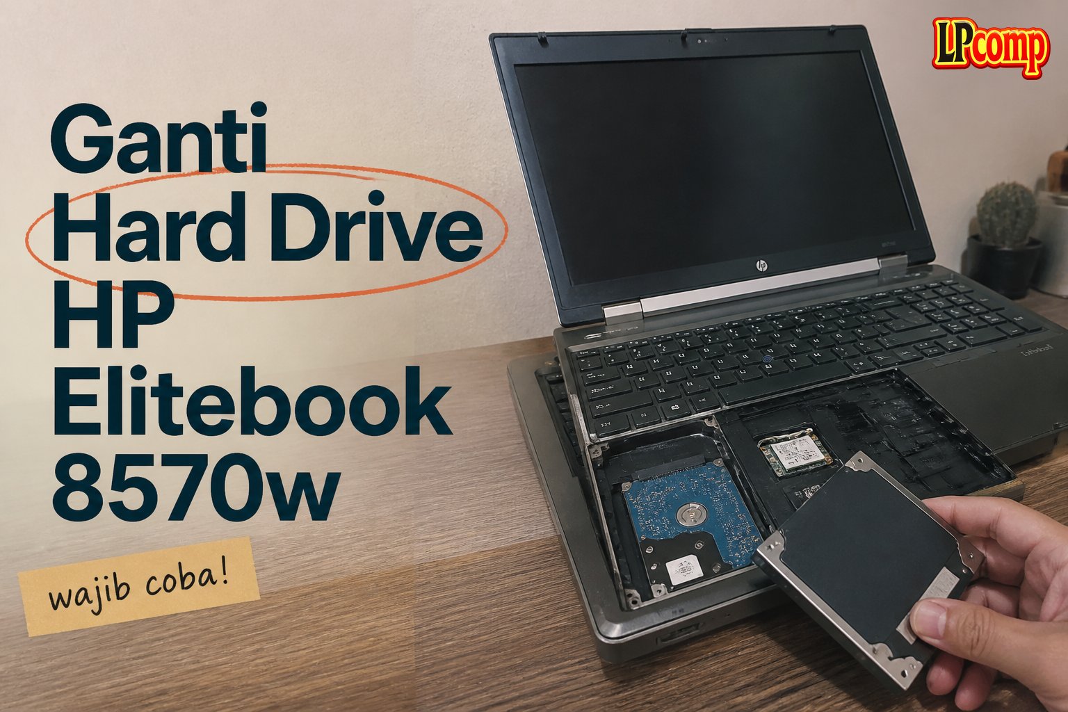 Ganti Hard Drive HP Elitebook 8570w