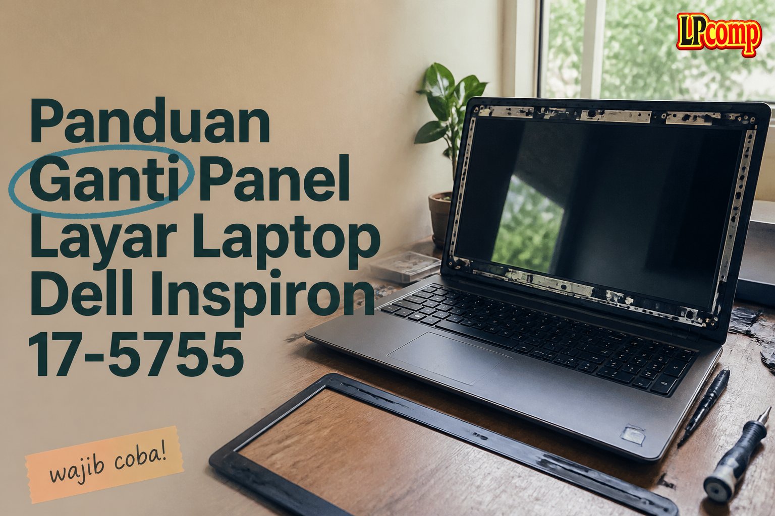 Panduan Ganti Panel Layar Laptop Dell Inspiron 17-5755