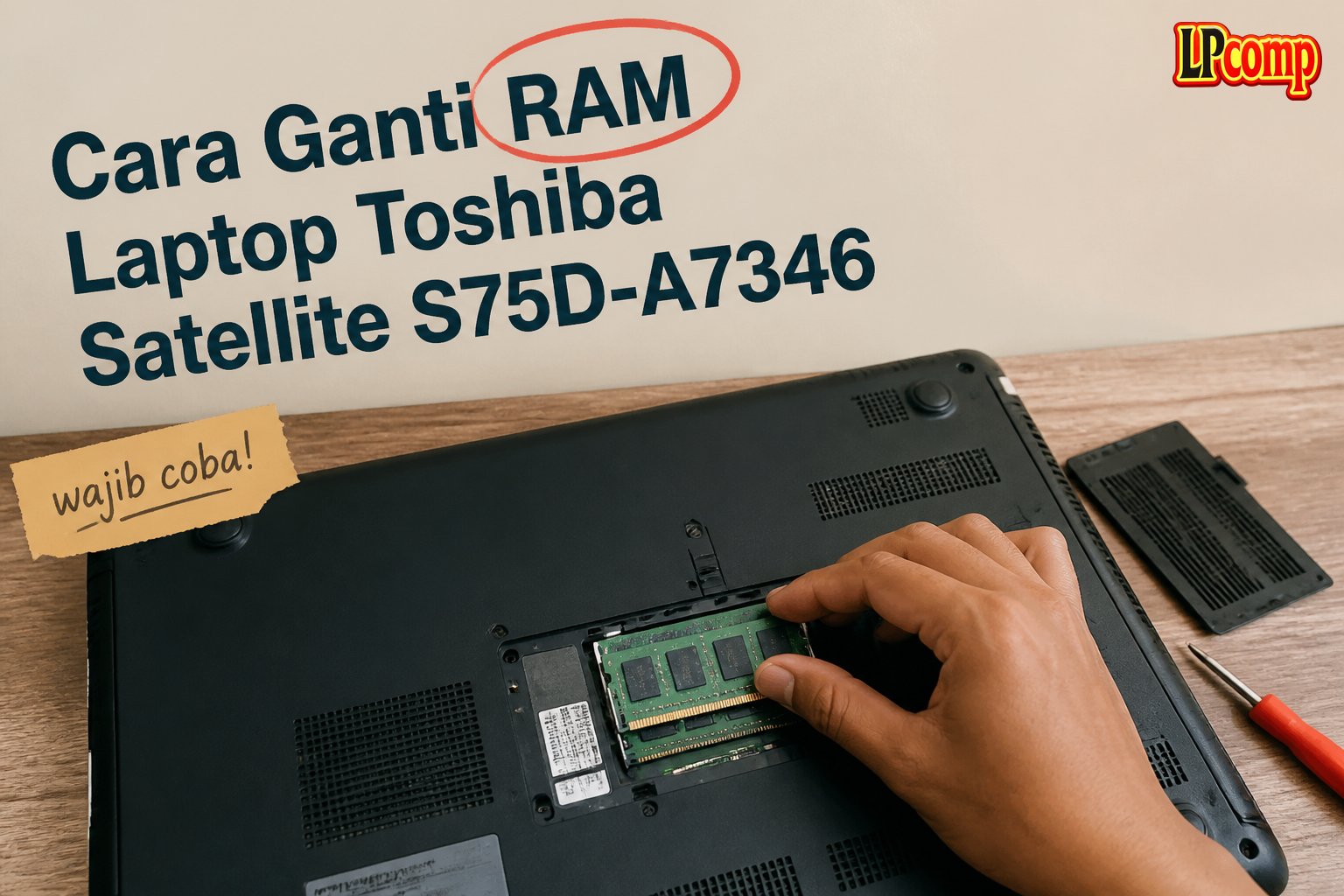 Cara Ganti RAM Laptop Toshiba Satellite S75D-A7346