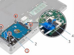 Langkah 1 — Menghilangkan Screws di Bagian Bawah Laptop