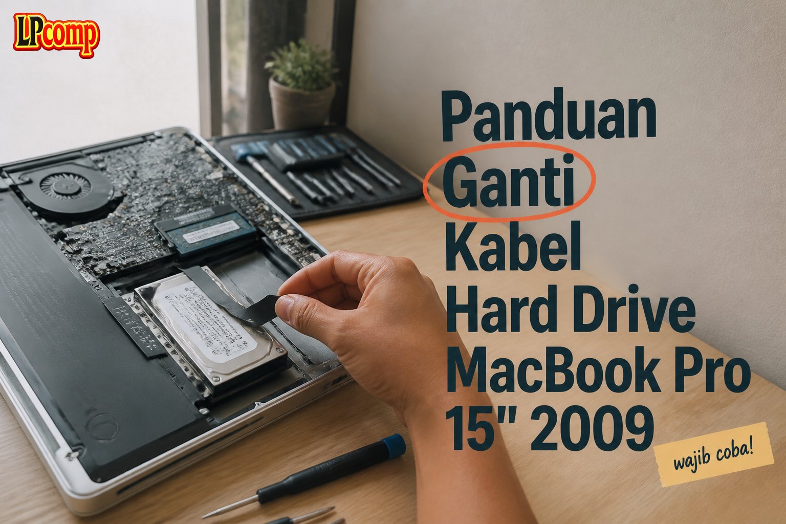 Panduan Ganti Kabel Hard Drive MacBook Pro 15" 2009
