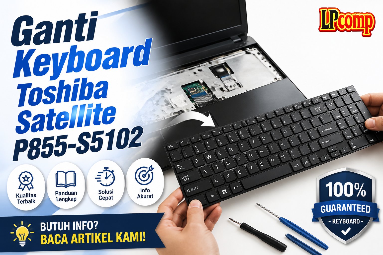 Ganti Keyboard Toshiba Satellite P855-S5102