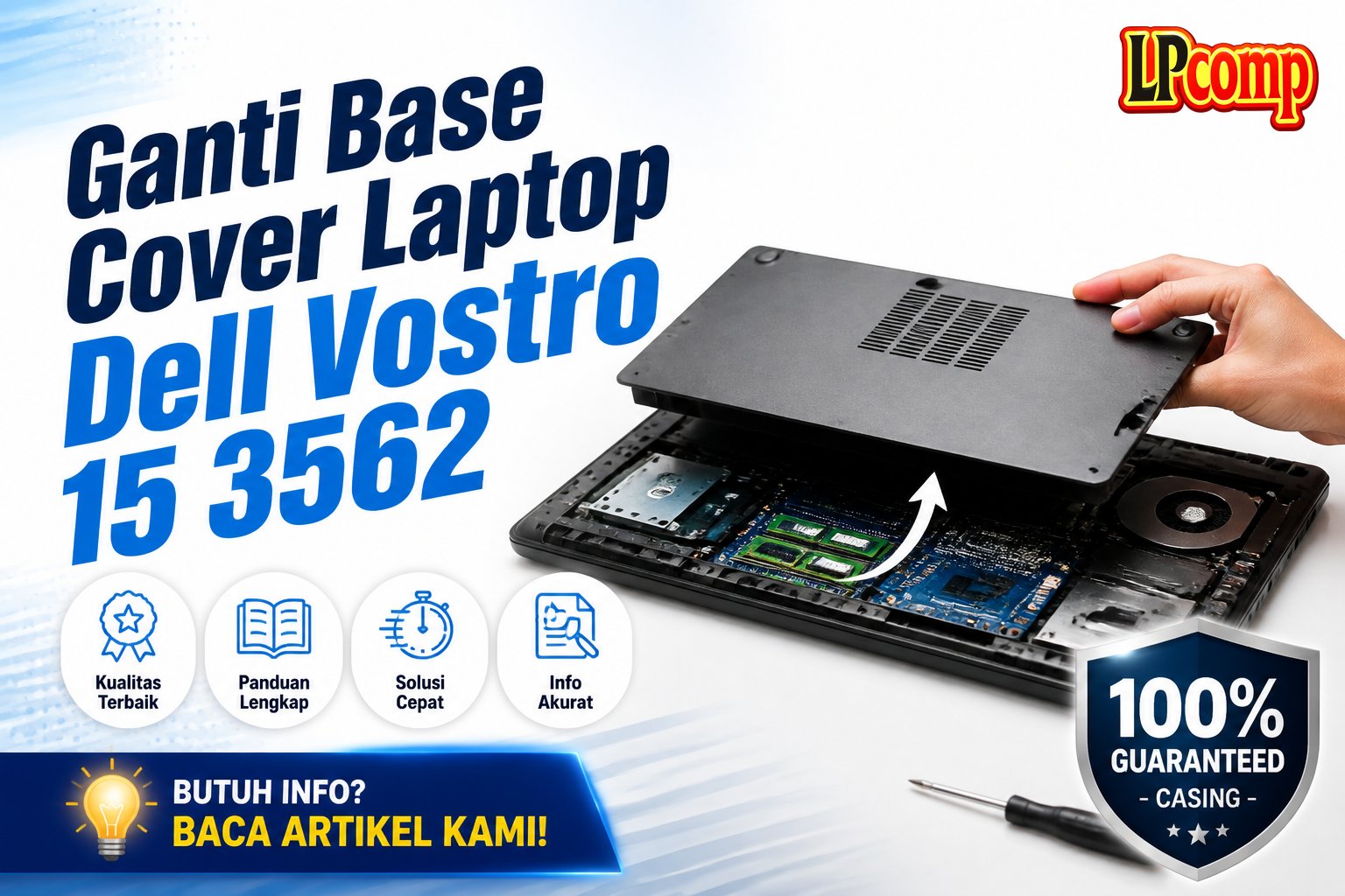 Ganti Base Cover Laptop Dell Vostro 15 3562