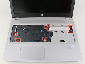 Langkah 6 — Lepaskan Kabel Top Case