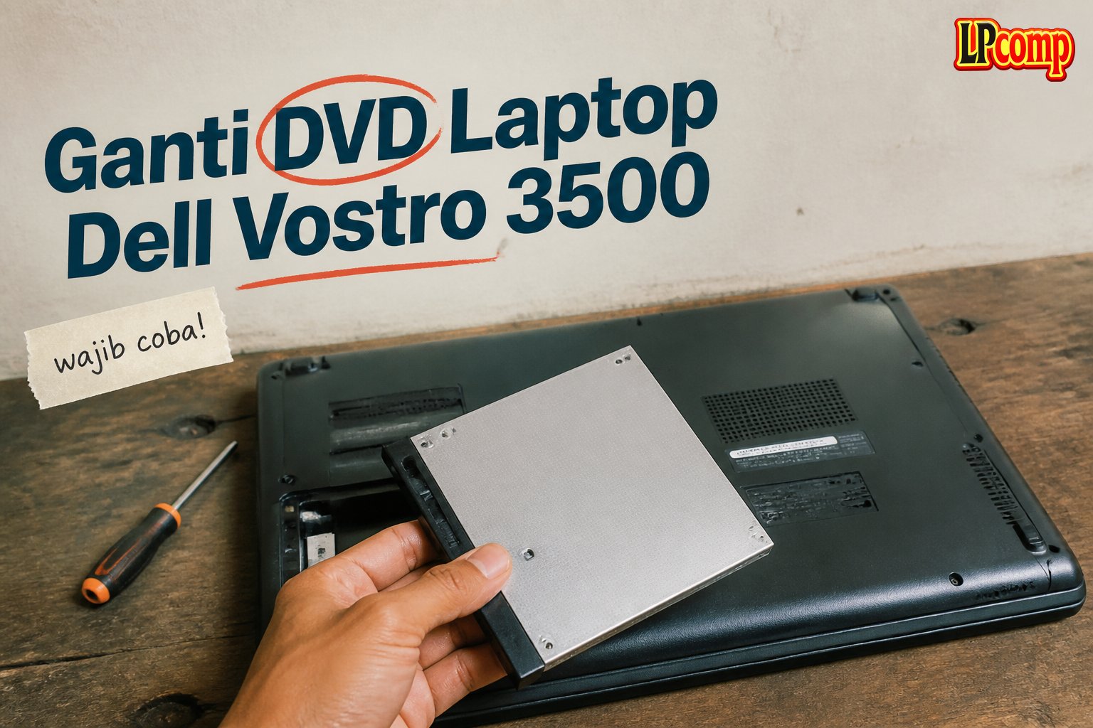 Ganti DVD Laptop Dell Vostro 3500
