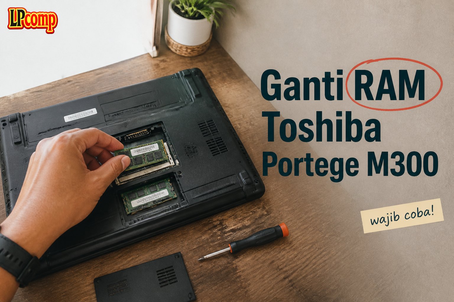 Ganti RAM Toshiba Portege M300