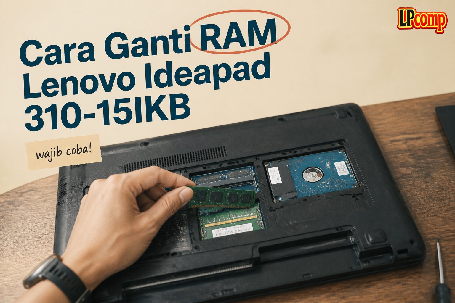 Cara Ganti RAM Lenovo Ideapad 310-15IKB