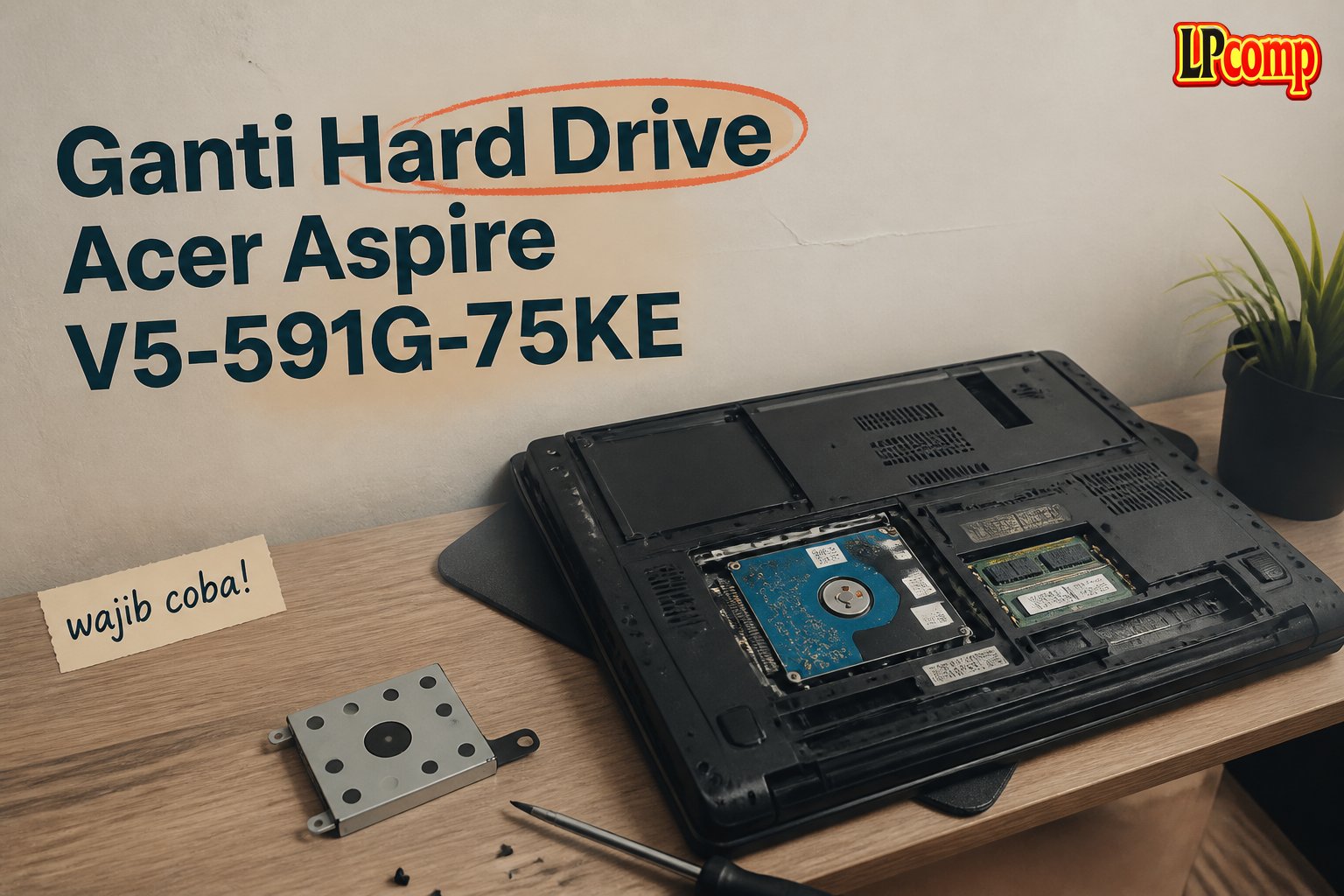 Ganti Hard Drive Acer Aspire V5-591G-75KE