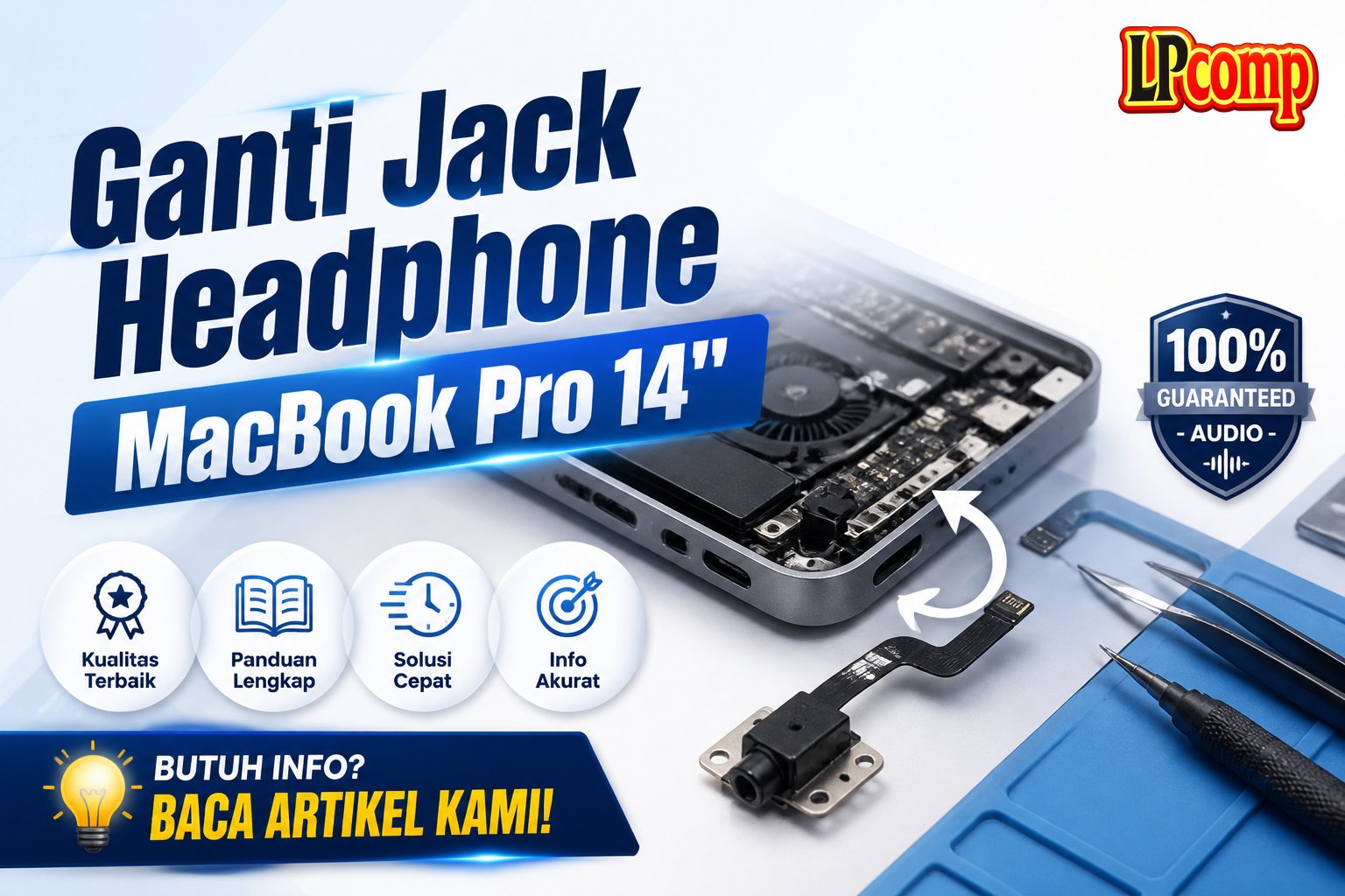 Ganti Jack Headphone MacBook Pro 14"