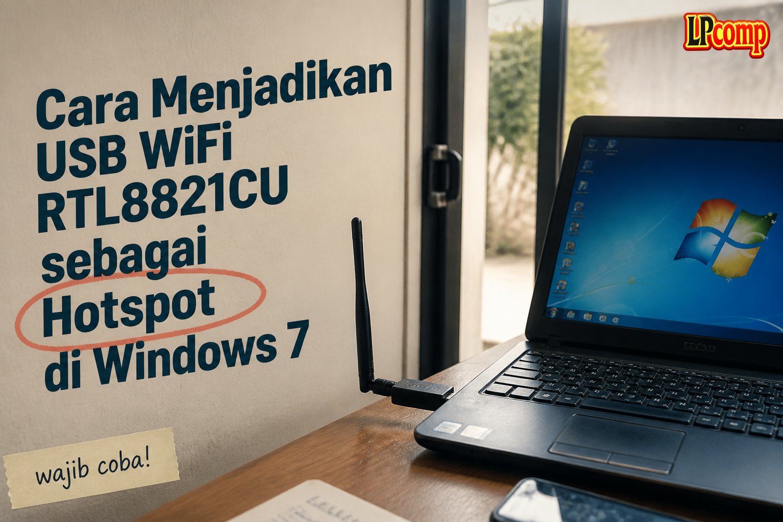 Cara Menjadikan USB WiFi RTL8821CU sebagai Hotspot di Windows 7