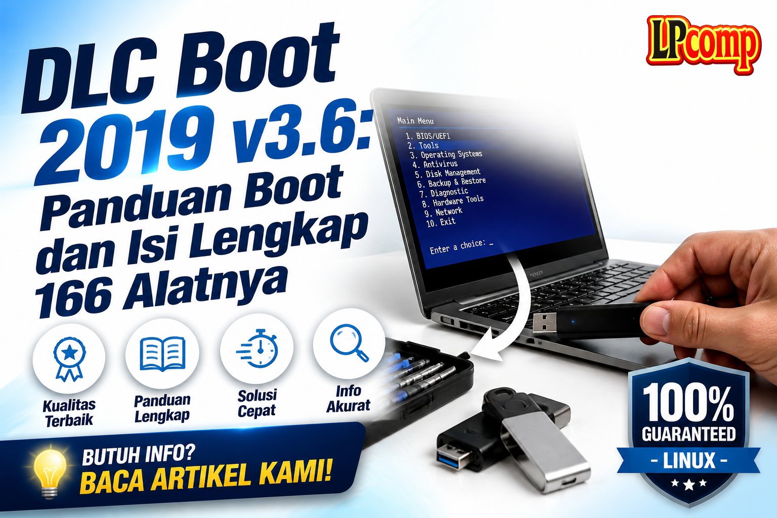 DLC Boot 2019 v3.6: Panduan Boot dan Isi Lengkap 166 Alatnya