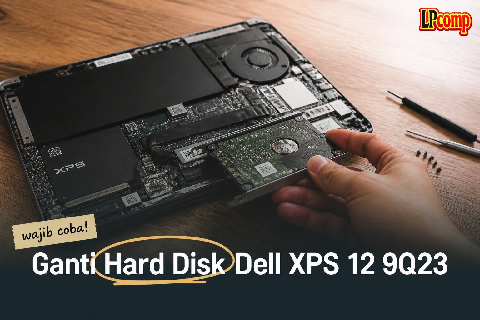 Ganti Hard Disk Dell XPS 12 9Q23