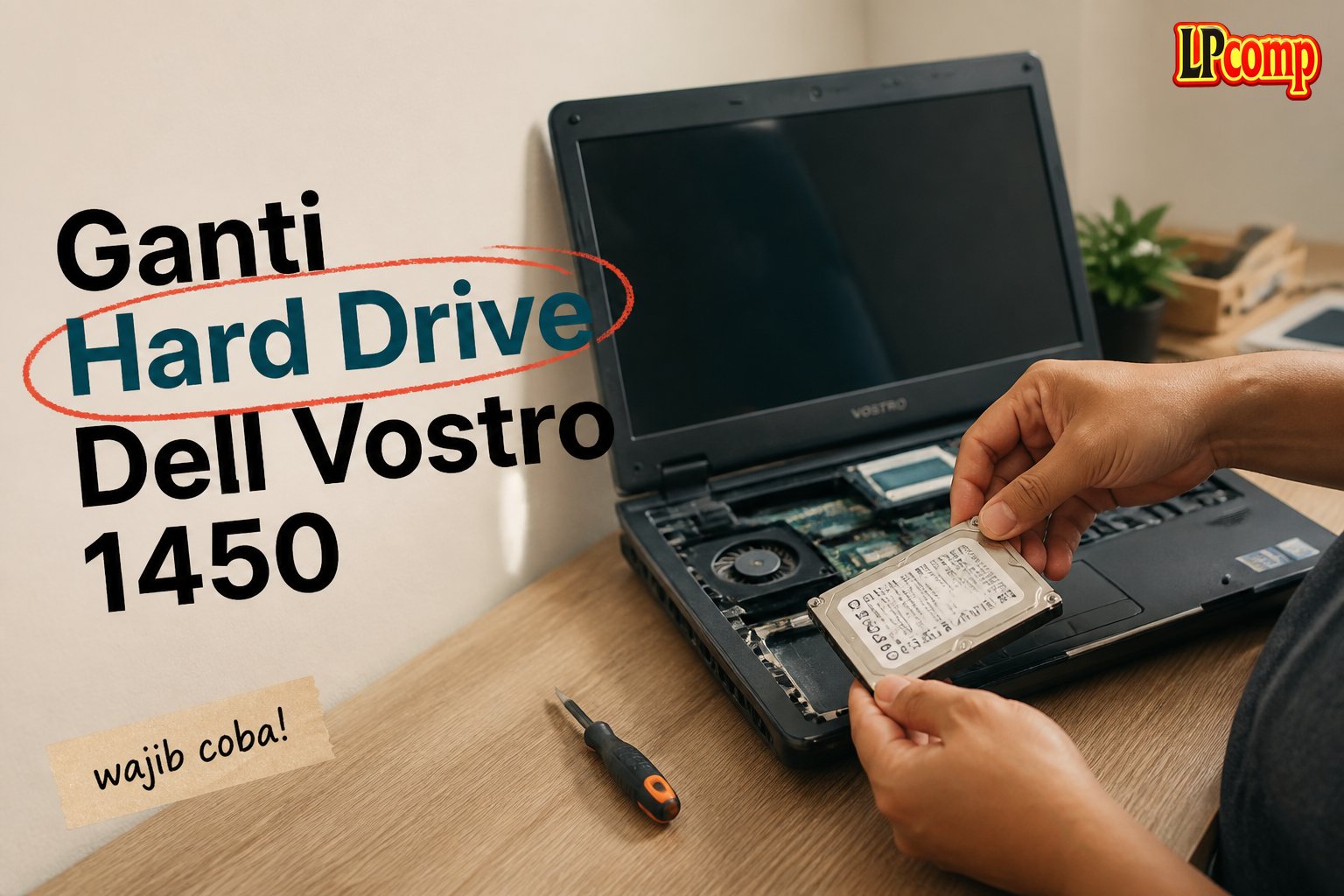 Ganti Hard Drive Dell Vostro 1450