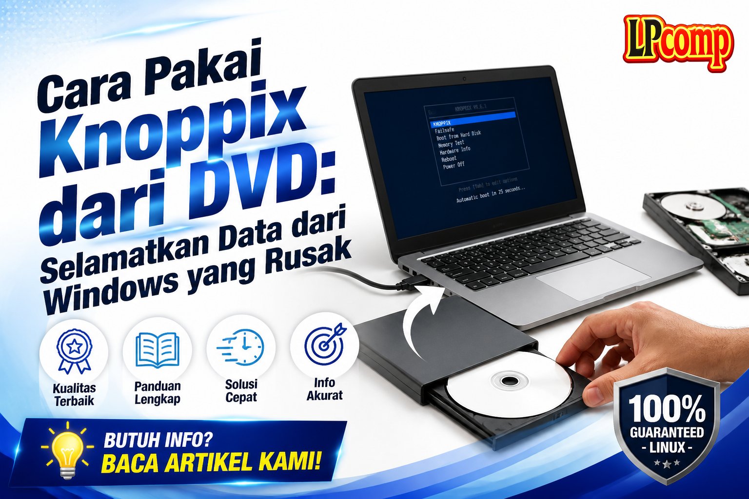 Cara Pakai Knoppix dari DVD: Selamatkan Data dari Windows yang Rusak