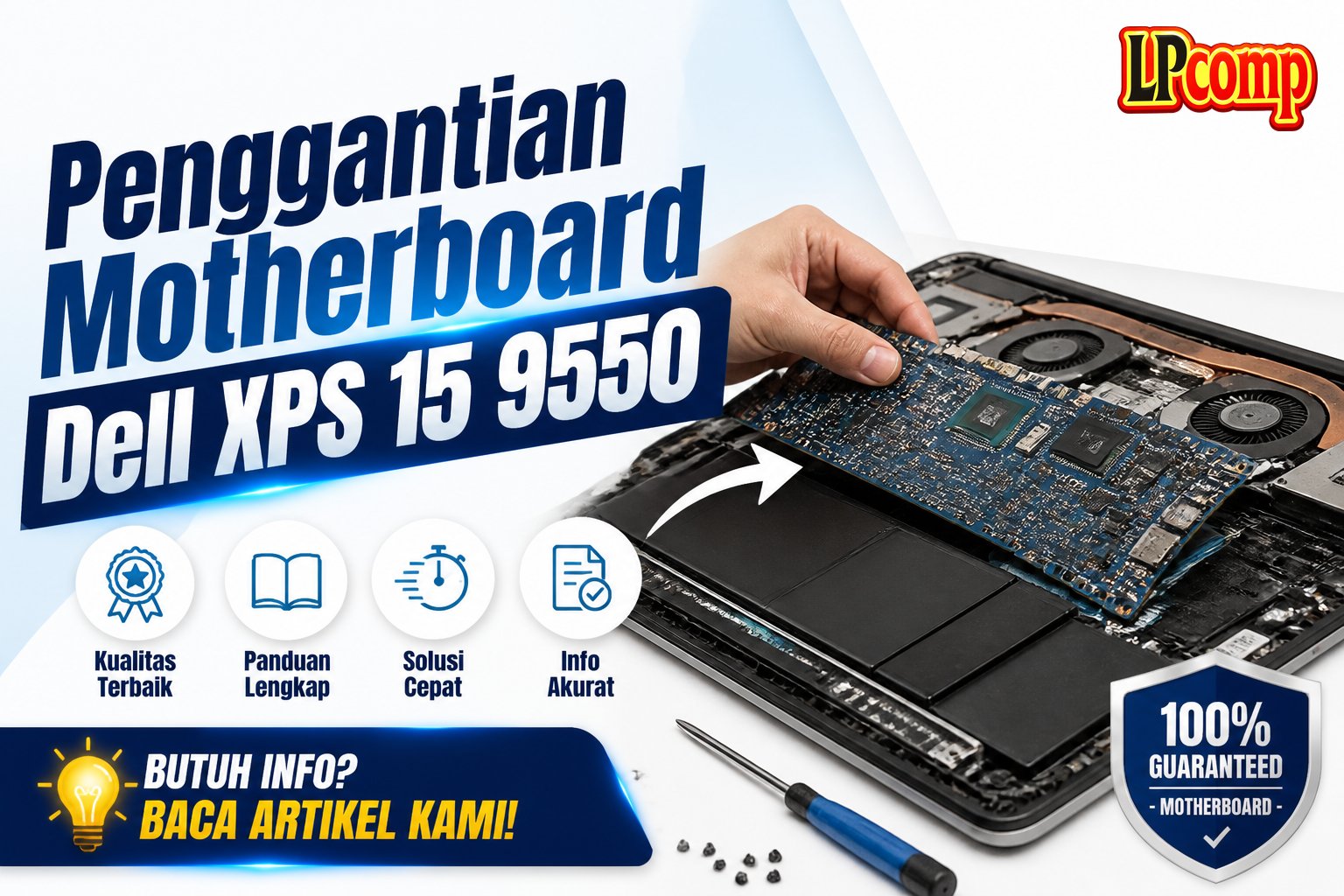 Penggantian Motherboard Dell XPS 15 9550