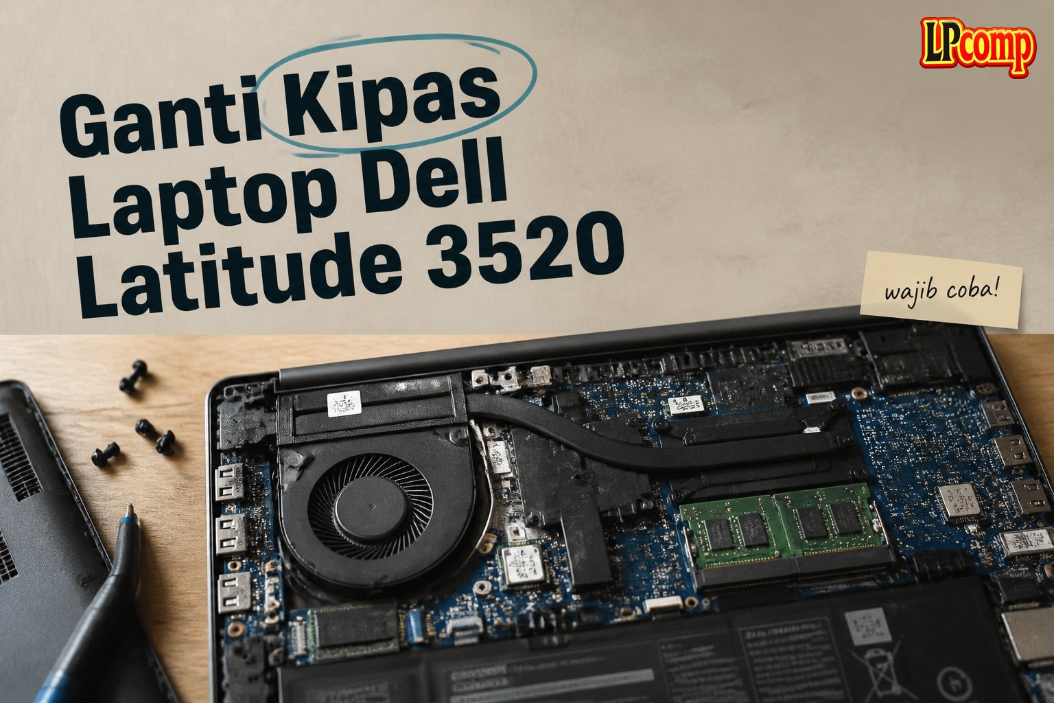 Ganti Kipas Laptop Dell Latitude 3520