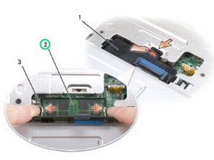 Langkah 3 — Lepaskan Modul RAM DIMM B