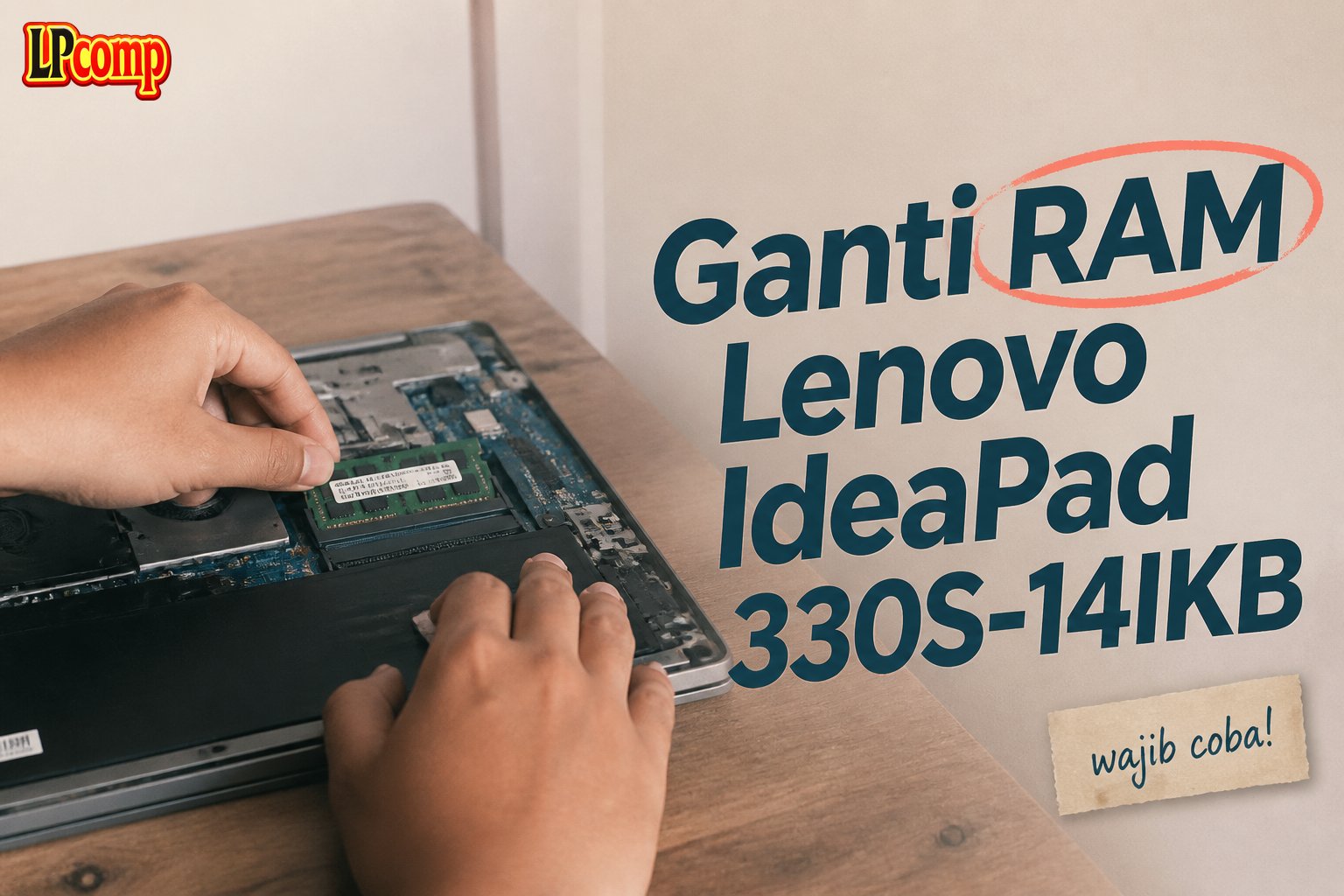 Ganti RAM Lenovo IdeaPad 330S-14IKB
