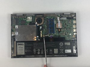 Langkah 5 — Lepaskan Kabel Hard Drive dari Baterai