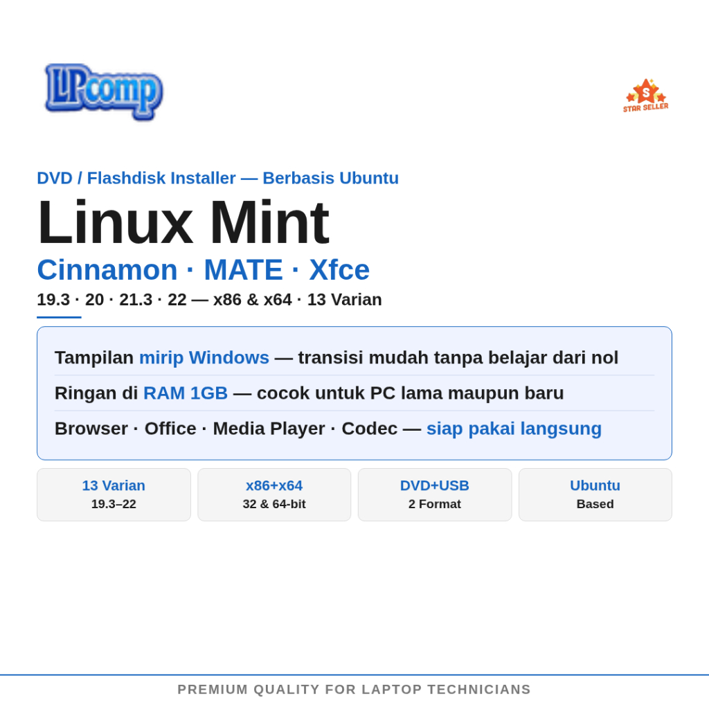 DVD Installer Linux Mint