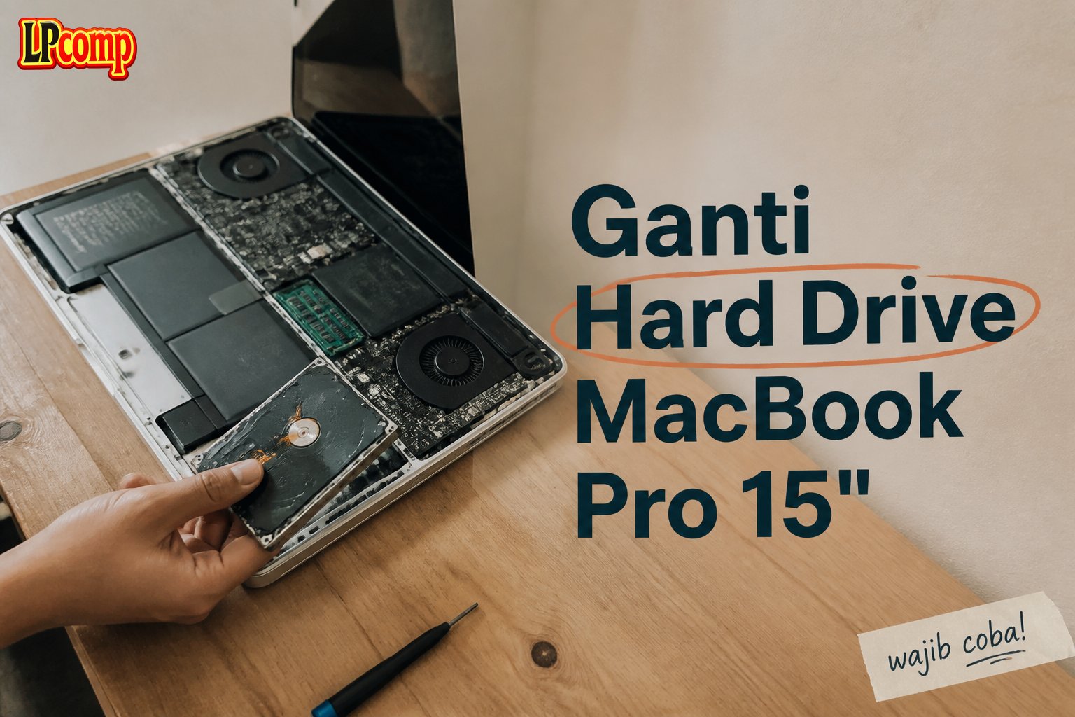 Ganti Hard Drive MacBook Pro 15"