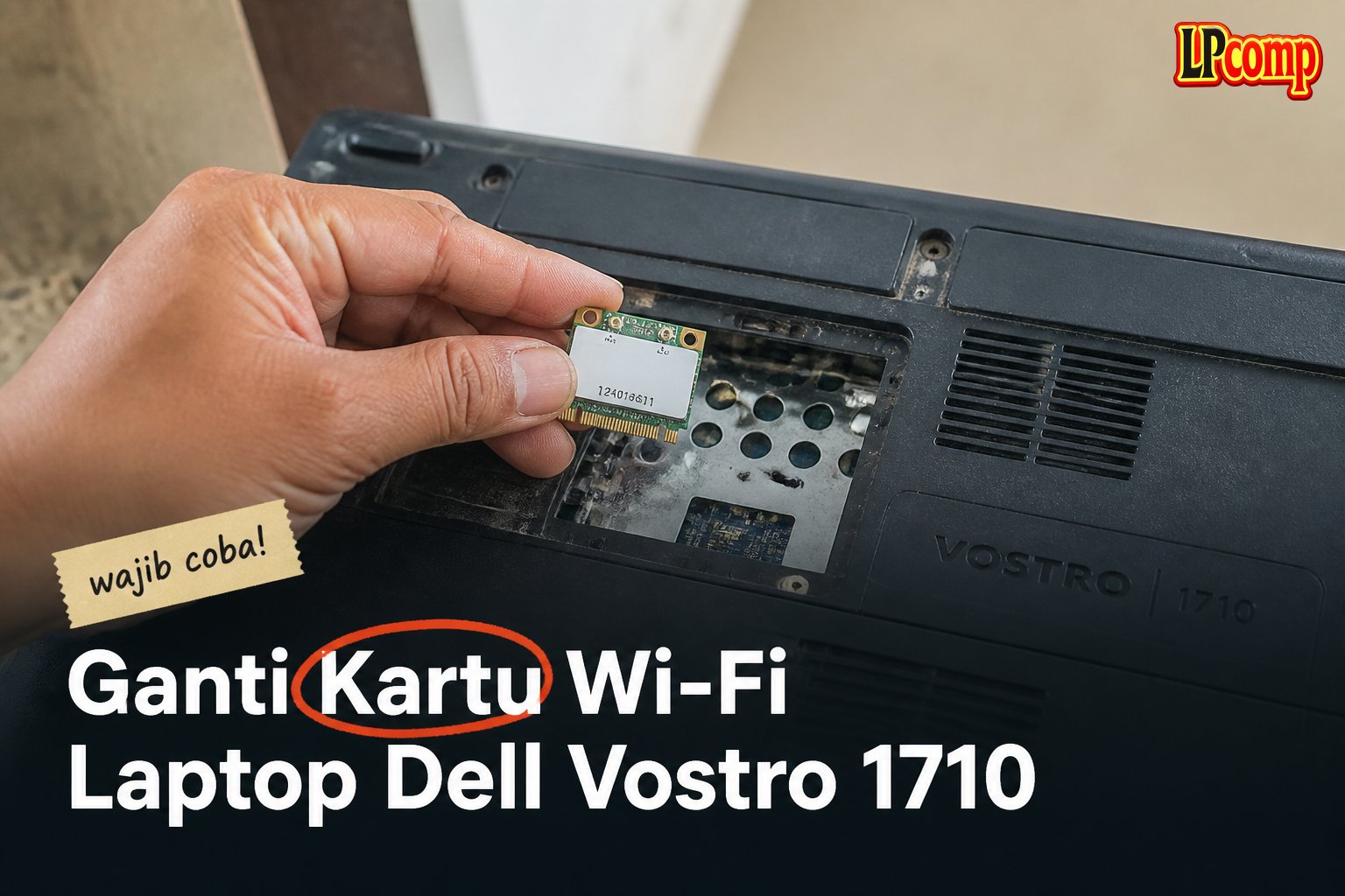 Ganti Kartu Wi-Fi Laptop Dell Vostro 1710