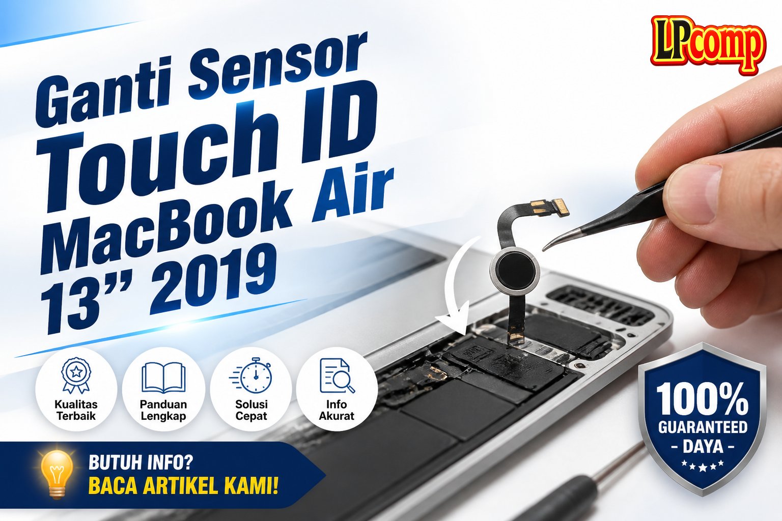 Ganti Sensor Touch ID MacBook Air 13" 2019