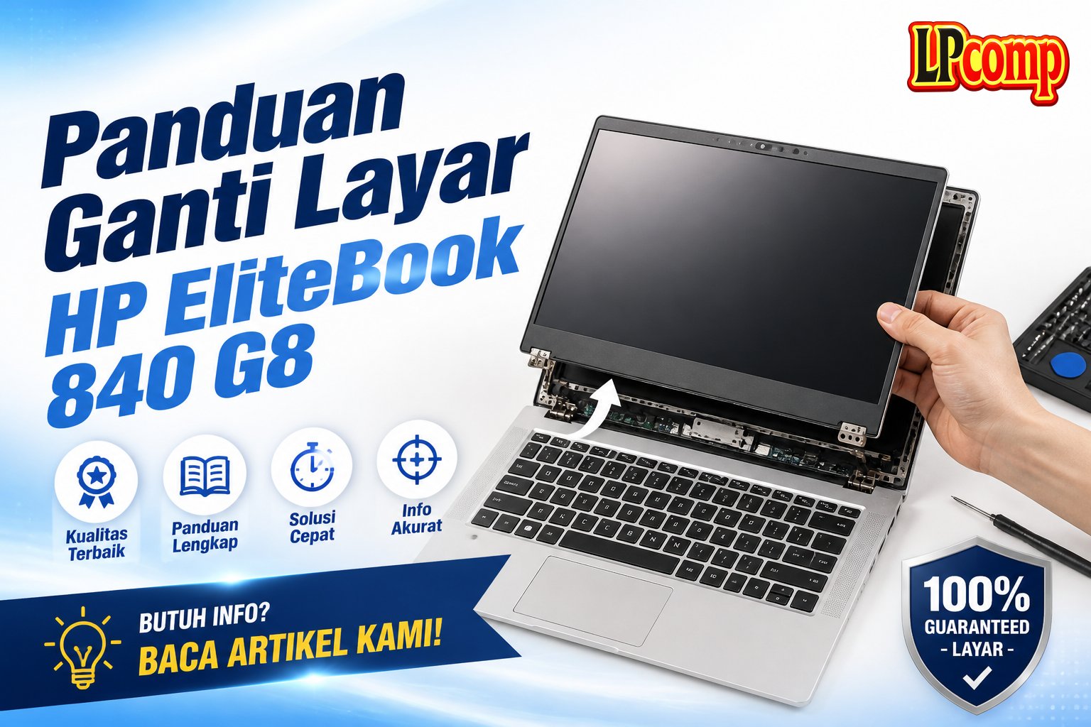 Panduan Ganti Layar HP EliteBook 840 G8