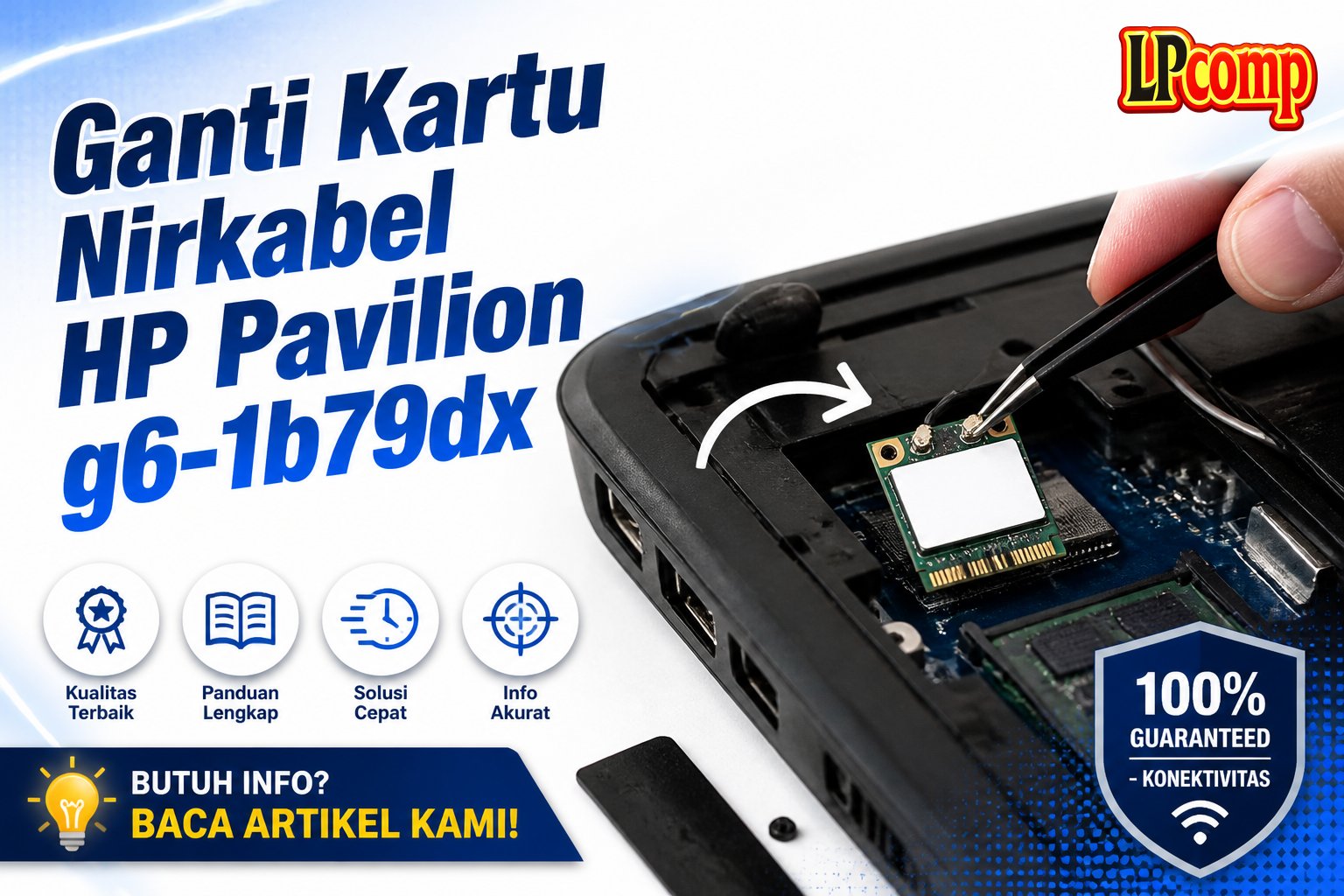 Ganti Kartu Nirkabel HP Pavilion g6-1b79dx