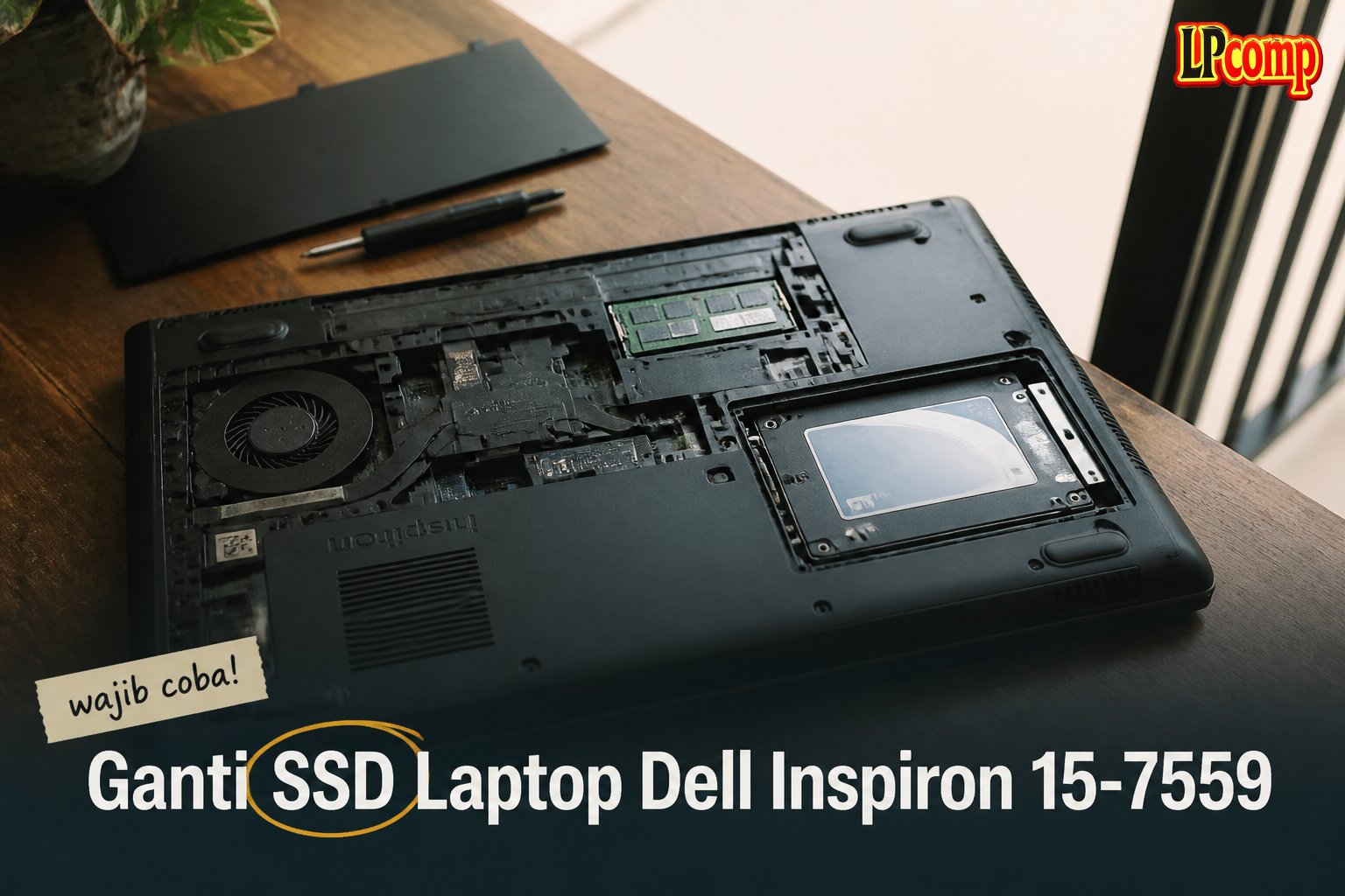 Ganti SSD Laptop Dell Inspiron 15-7559