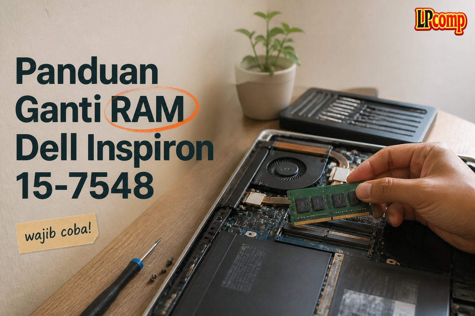 Panduan Ganti RAM Dell Inspiron 15-7548