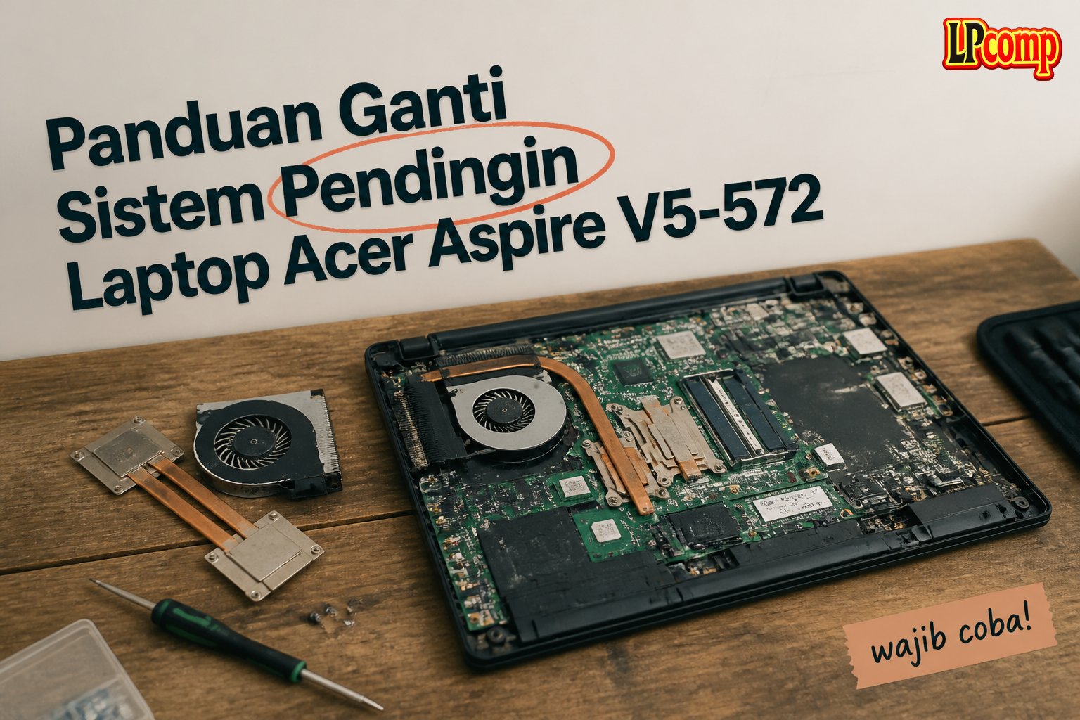 Panduan Ganti Sistem Pendingin Laptop Acer Aspire V5-572