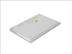 Langkah 1 — Menghilangkan Sekrup Keyboard