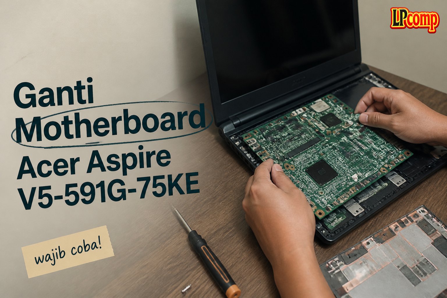 Ganti Motherboard Acer Aspire V5-591G-75KE