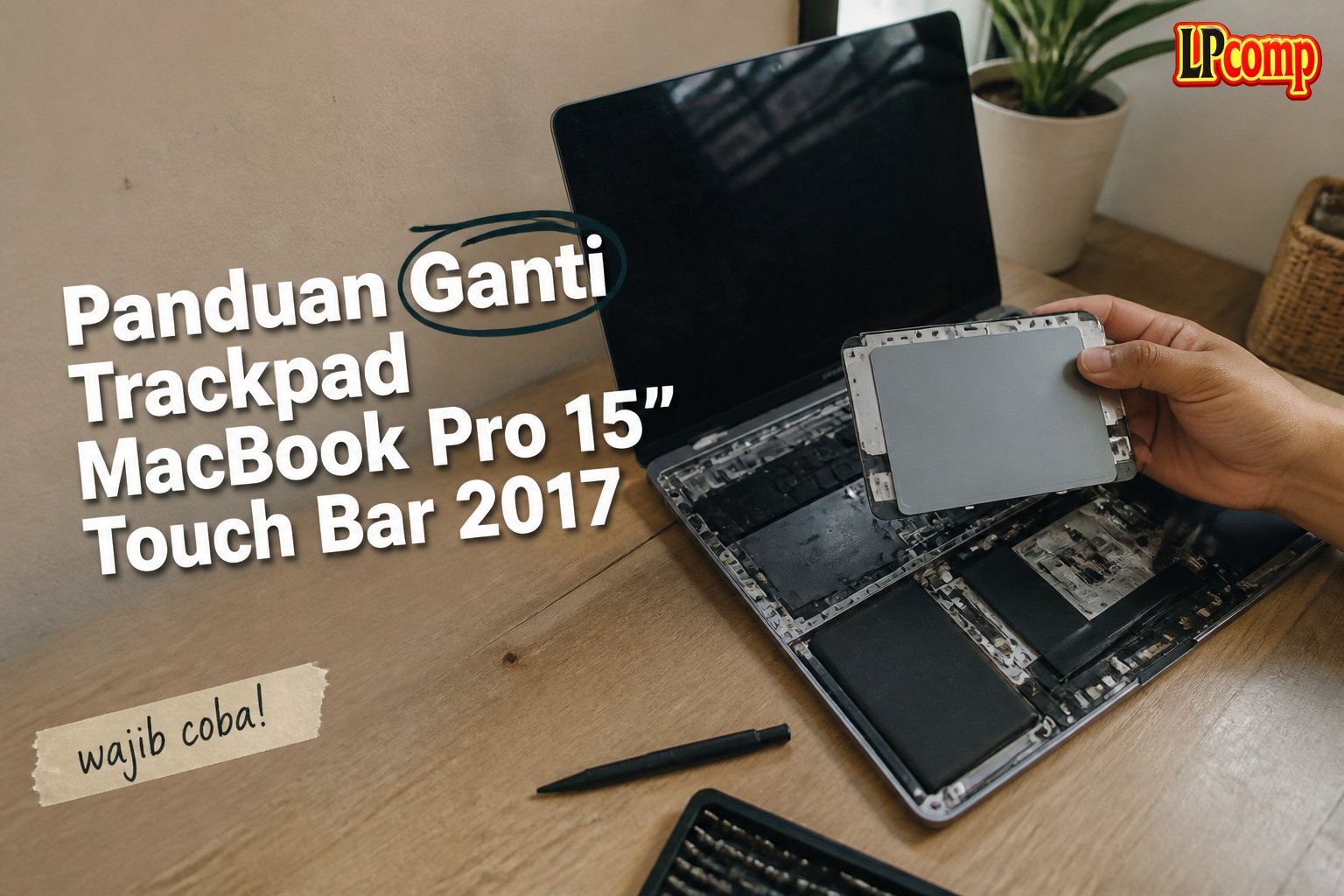Panduan Ganti Trackpad MacBook Pro 15" Touch Bar 2017