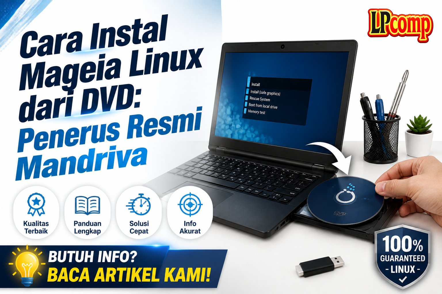 Cara Instal Mageia Linux dari DVD: Penerus Resmi Mandriva