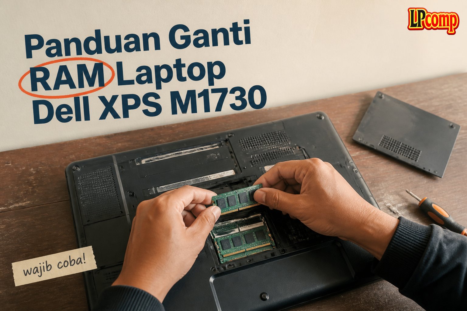 Panduan Ganti RAM Laptop Dell XPS M1730