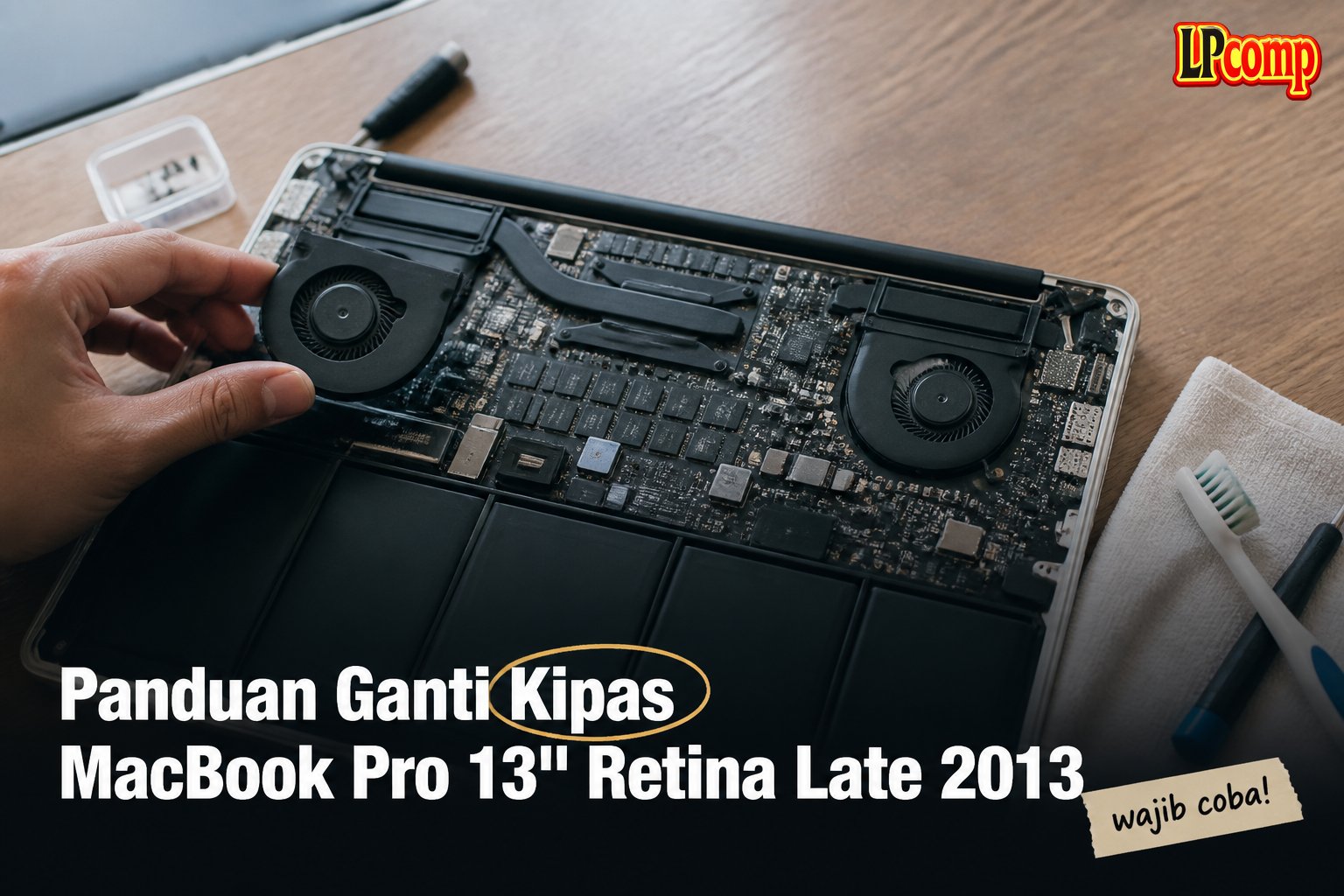 Panduan Ganti Kipas MacBook Pro 13" Retina Late 2013