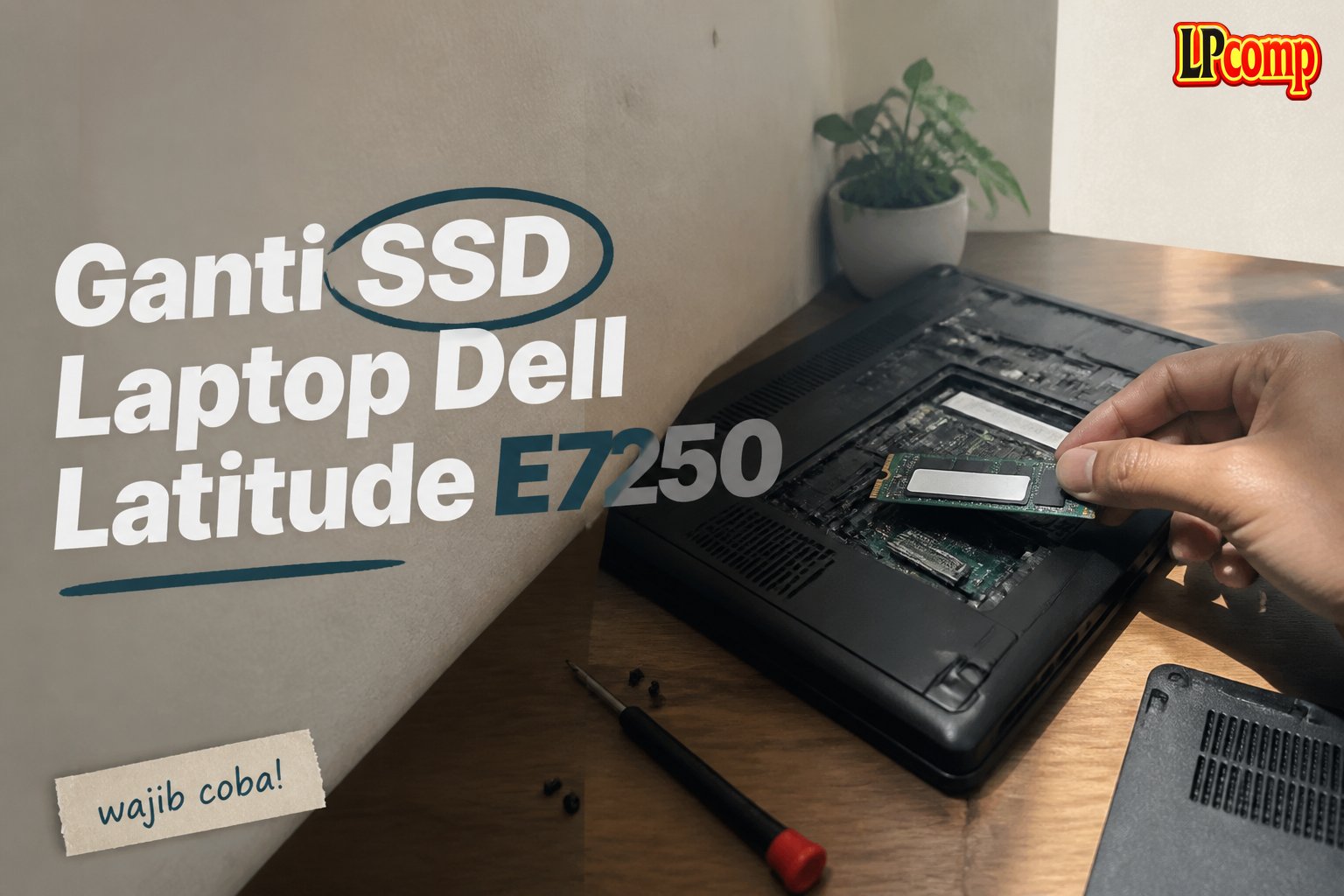 Ganti SSD Laptop Dell Latitude E7250